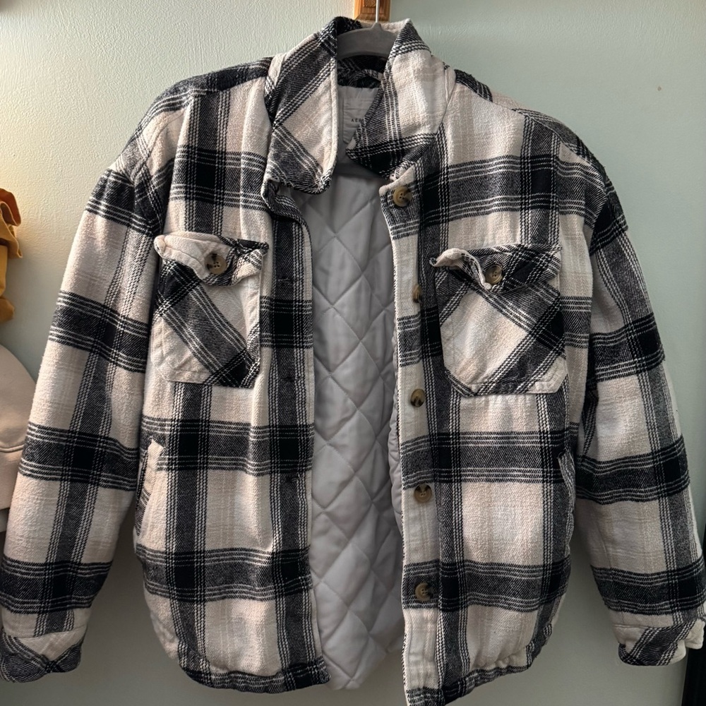 Black and White Plaid Flannel